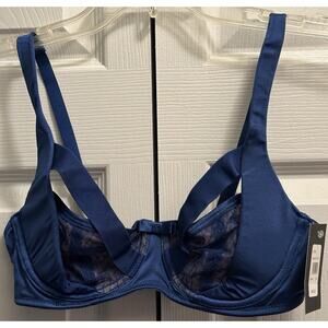 Fredericks of Hollywood Blue Denisa Bra Size 32C NEW